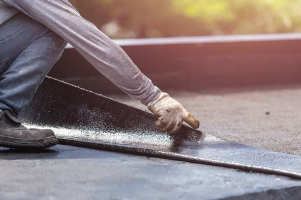 Professional Emergency Waterproofing technician working in Corfu, NY